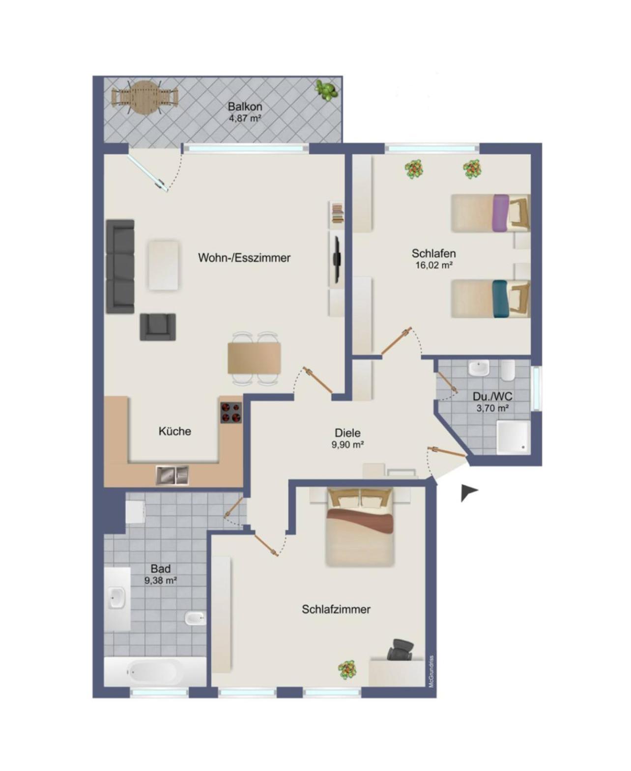 Pottapartments - Mit Balkon Und Kueche - Familienfreundlich Херне Екстериор снимка